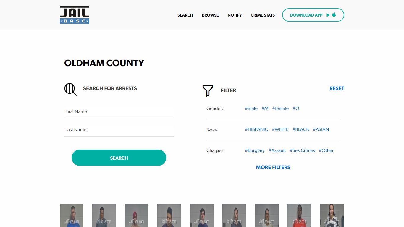 Oldham County Jail Inmate Search and Mugshots | JailBase